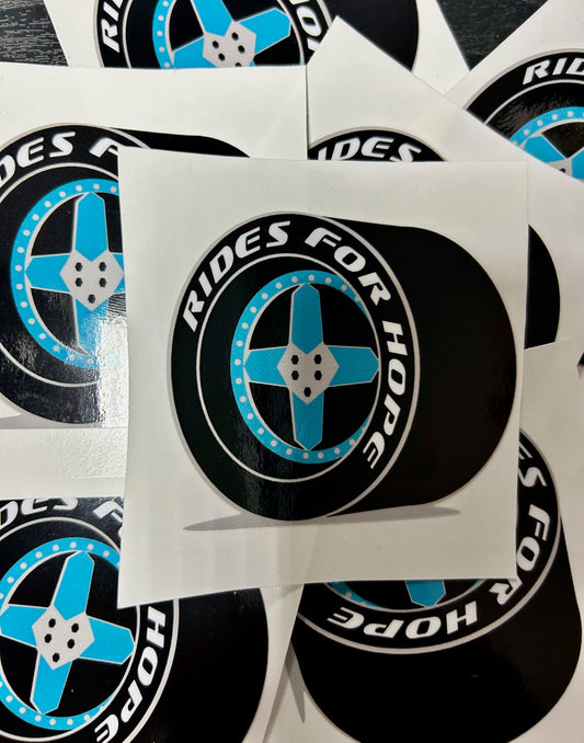 Rides For Hope Stickers